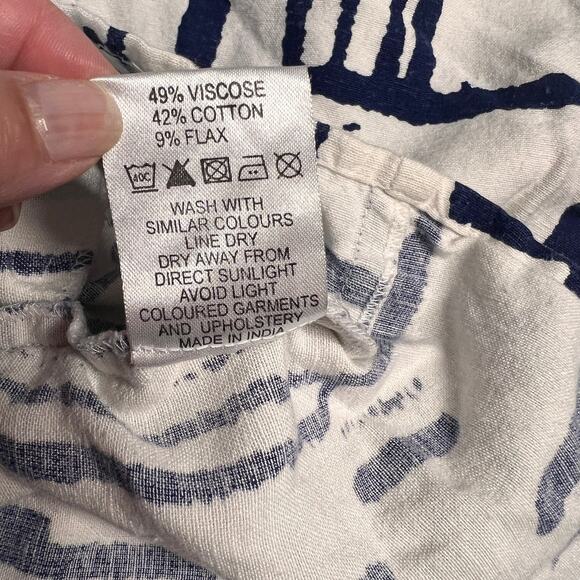 ASOS Blue and White Mini Short Dress Size US 6 - Picture 4 of 9